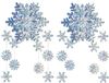 Merkloos / Sans marque Shoppartners Bv 3D Sneeuwvlok Hangdecoratie Mobiel - 2 Stuks - Wit - Kunststof - 56 cm