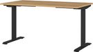 Germania bureau 7905-582, in Grandson-eiken-Nb./zwart, EL. in hoogte verstelbaar, 140 x 120 x 80 cm (b x h x d)