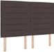 vidaXL Boxspring bed met matras Donkerbruin 140 x 190 cm Stof