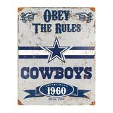Party Animal NFL Dallas Cowboys vintage reliëf metalen bord