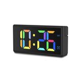 Hama Ibiza wekker - Multicolor-display - USB oplaadfuntie - Zwart