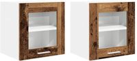 vidaXL Hangkast 2 stuks oud hout bewerkt hout