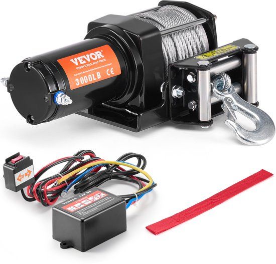 VEVOR Elektrische Lier 12V 1361kg Elektrische Lier Motorlier Off-Road Lier ATV