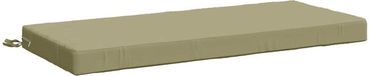vidaXL Coussin de banc SOEST 100% Polyester Vert clair 120 x 50 x 8 cm