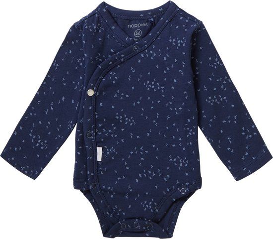 Noppies Baby Romper Norsik - Black Iris - Maat 68 - Unisex