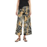 s.Oliver jersey straight high waist casual broek beige