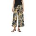 s.Oliver jersey straight high waist casual broek beige