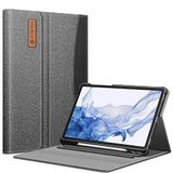 Fintie Case Cover voor Samsung Galaxy Tab S7 11'' 2020 SM-T870 / SM-T875, met Ingebouwde S pennenhouder Hoes Meerdere Hoek Portfolio Zakelijke Hoes met Auto Slaap/Wake, Grijs