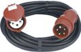 REV 0577740555 Stroom Verlengkabel 16 A Zwart 10.00 m H05VV-F 3G 1,5 mm²