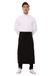 Chef Works Twee pocket bistro schort, 32 inch (28 inch) Eén maat zwart