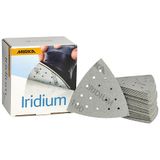 Mirka Schuurdriehoek Iridium 93x93x93mm 15 gaten Klittenband Korrel 100