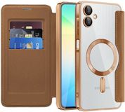 Techsuit SmartMag Book Wallet Case voor Samsung Galaxy A06 4G/5G - Bruin