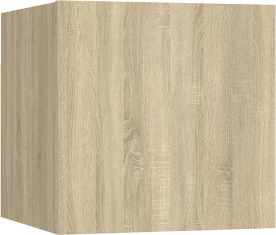 vidaXL Nachtkastje - 30,5x30x30 cm - Sonoma eiken - Hout