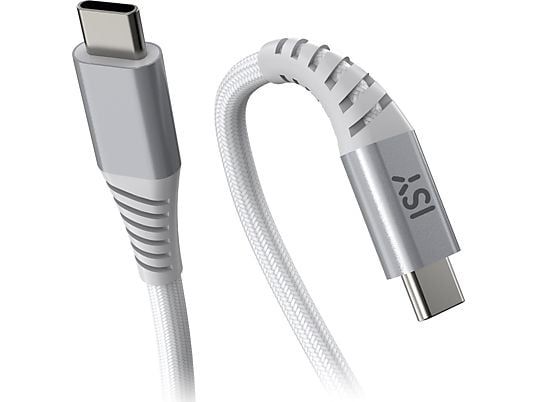 ISY ICN-5000-WT-CC USB-C naar USB-C Kabel - 2m - Grijs