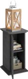 FMD Accenttafel met deur 57,4 cm donkergrijs