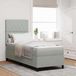 Maison Exclusive - lit boxspring LED avec matelas, gris clair, 80 x 200 cm, rembourré
