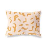 BonaMaison Oranje-Gebroken Wit Decoratieve Kussensloop, Kussenhoezen Bank, Decoratieve Kussenhoesjes, Kussensloop; Sofa, Slaapkamer, Kantoor, Auto 45x60 Cm - Ontworpen en vervaardigd in Turkije