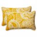 Pillow Perfect Addie eierdooier rechthoekig sierkussen (set van 2), geel/ivoor, 11,5" x 18,5"