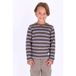 B.Nosy rechtvallende gestreepte longsleeve - grijs