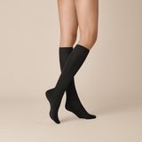 Kunert SENSUAL MERINO Dames Kniekousen - Black - Maat 39/42