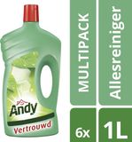 Andy Allesreiniger Vertrouwd - 6 x 1L - 100% hygiëne Voordeelverpakking