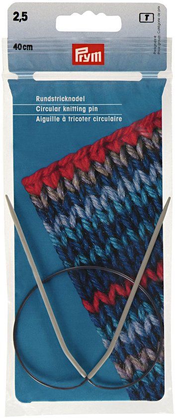 Prym Rondbreinaald ALU 2,50/40 grijs 211215