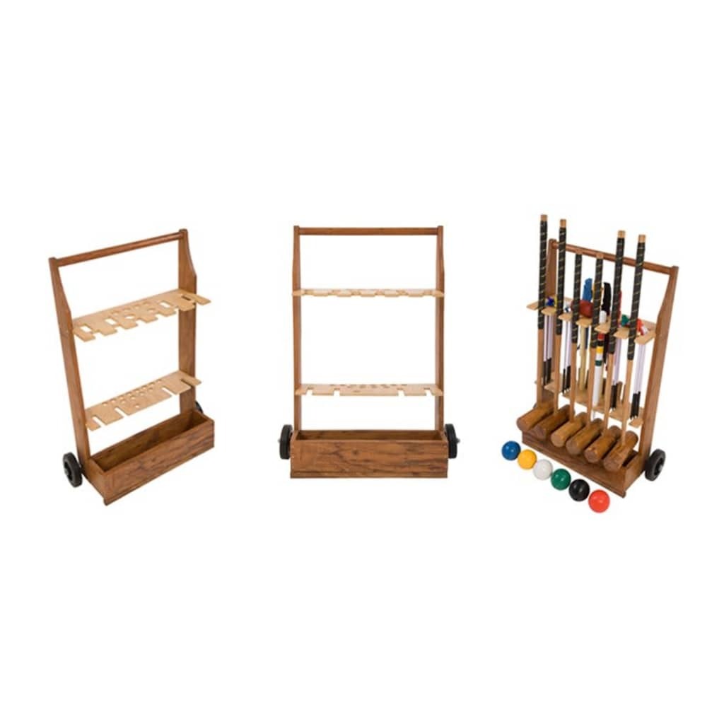 Ubergames Croquet Trolley Aanvulling Croquet Set - 4 tot 6 Spelers Trolley voor uw luxe Croquet set apart verkocht via