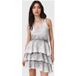AllSaints Cavarly Mini Robe Denim Gris