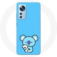 Maniacase Etui voor Xiaomi Mi 12 / 12X Bangtan BTS BT21 Koya RM blauwe achtergrond