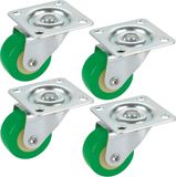 Dörner + Helmer Zwenkwiel Wieldiameter: 30 mm Draagvermogen (max.): 20 kg 4 stuk(s)