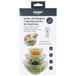 Cook Concept KB6031 - Lot de 3 couvercles en silicone extensibles carrés, adaptables et faciles à utiliser