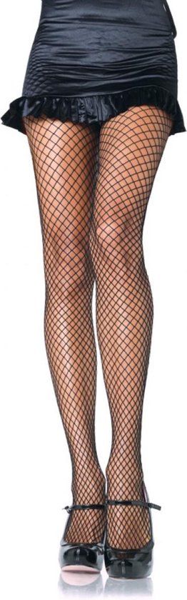 Leg Avenue Lycra Fishnet Pantyhose - Zwart - One size