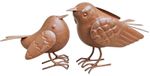 Omgoods - Set de 2 Oiseaux de Jardin en Métal pour Extérieur