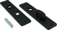 Ami bv(e) Schild - Zwart - Aluminium - VEILIG - Aluminium binnendeurschild rechthoekig 180x41x6 mm WC63, zwart