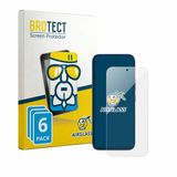 BROTECT Screenprotector 6 Stuks voor Tecno Camon Slim Beschermglas Transparant