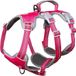 Harnais pour chien avec bandes réfléchissantes et sangle de poitrine réglable - Rose, taille M