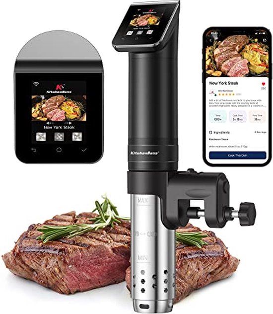 KitchenBoss Sous Vide Garer Stick WLAN G330 Wifi precisiekooktoestel
