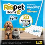 RISPET Floor Microvezeldoeken, 3D, vangt stof- en dierenharen op, voor alle soorten vloeren, 10 stuks
