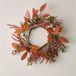 Lights4fun 40 cm Kunstmatige Herfst Winter Esdoornblad Gemengd Gebladerte Voordeur Krans Binnen & Buiten Decoratie