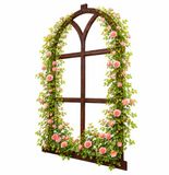 Relaxdays Stalraam - Gietijzer - 68x44 cm - Bruin