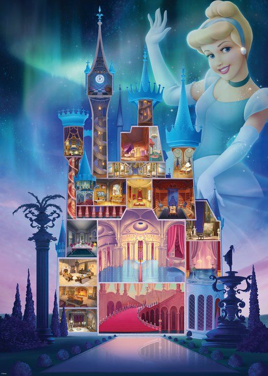 Ravensburger Puzzel Disney Assepoester Kasteel - 1000 Stukjes