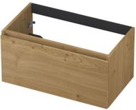 INK - Onderkast 1L Greeploos Houten Keerlijst Fineer - 80 cm breed, 40 cm hoog, Natur Fineer