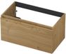 INK - Onderkast 1L Greeploos Houten Keerlijst Fineer - 80 cm breed, 40 cm hoog, Natur Fineer