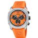 Candino C4774/2 Heren Polshorloge Chronograaf Oranje/Zwart Leer Saffierglas 10 ATM
