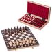 Jeu d'échecs AMBASADOR MINI, 35x35 cm, bois, chêne