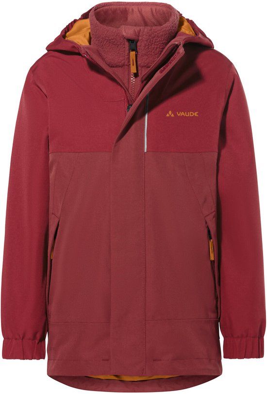 VAUDE Kids Caprea 3-in-1 Jas Unisex Kinderen Rood