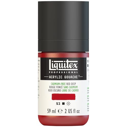 Liquitex Professional Acrylic Gouache, 59ml Fles, Cadmium-Free Red Deep