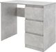 ML design bureau met drie laden 90x76x50 cm grijs hout