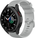 Strap-it Bracelet en silicone de luxe pour Samsung Galaxy Watch 4 Classic 42mm - gris