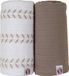 Lodger Swaddler - Hydrofiele Doeken - Crème/Bruin - 110x110cm - 2 stuks - Biologisch Katoen